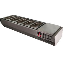 Настольная среднетемпературная витрина открытого типа VTi4-G (1/3) (установка на борта столов для пиццы) POLAIR