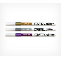 CRETA glitter 2-3 Маркер цвет серебристый