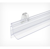 GRIPPER Клик-профиль пластиковый защёлкивающийся длина 1200 мм, прозрачный