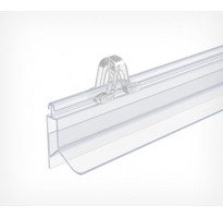 GRIPPER Клик-профиль пластиковый защёлкивающийся длина 1000мм, прозрачный