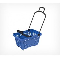 DISCO Корзина-тележка пластиковая с 2 пластиковыми ручками, цвет синий